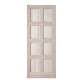 8 Panel Meranti Full Door