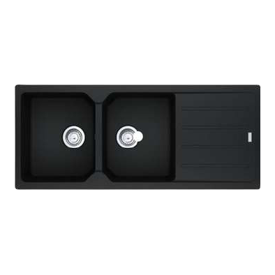 Sink Double Black Quartz
